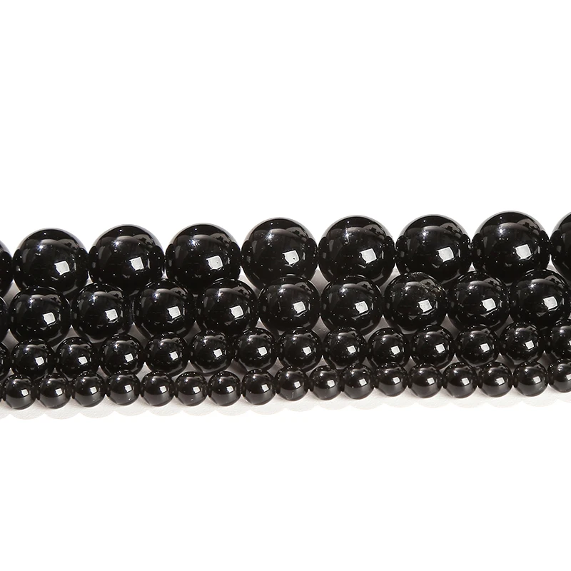 4 6 8 10mm Natural Stone Black Obsidian Bead Polished Round Loose Spacer Bead For Jewelry Making Diy Necklace Bracelet Accessory 6