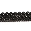 4 6 8 10mm Natural Stone Black Obsidian Bead Polished Round Loose Spacer Bead For Jewelry Making Diy Necklace Bracelet Accessory 6