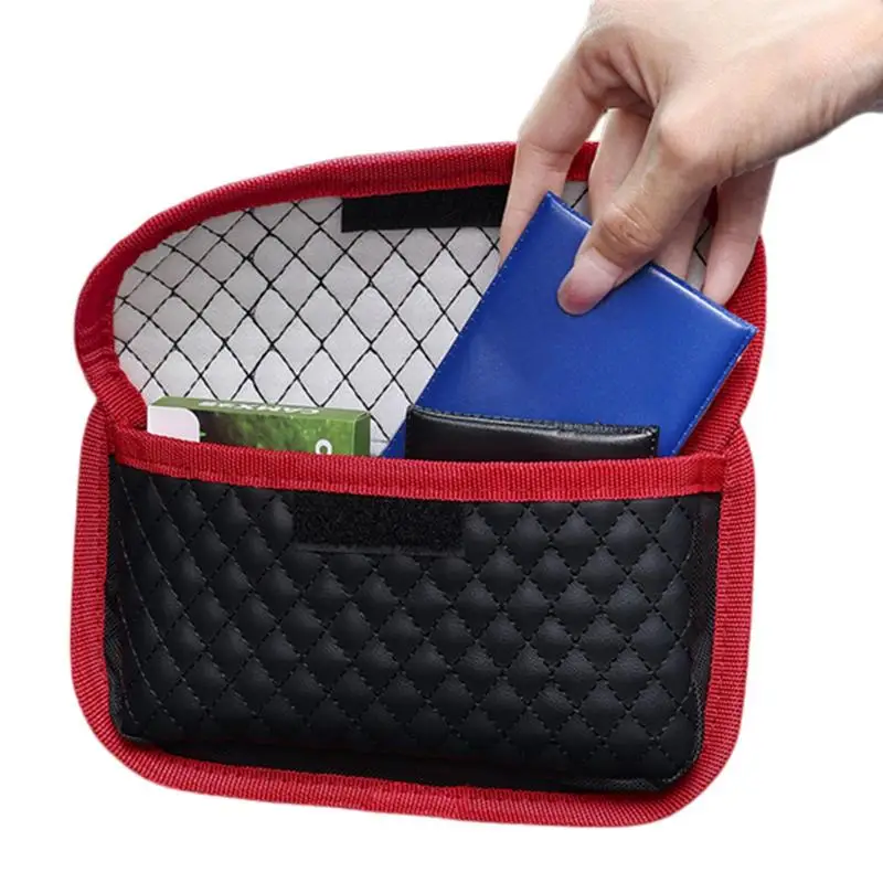

Самоклеящаяся миниатюрная сумка из искусственной кожи, органайзер для хранения, держатель для ручек и телефонов, поднос, автомобильный органайзер для обуви, автомобильные аксессуары