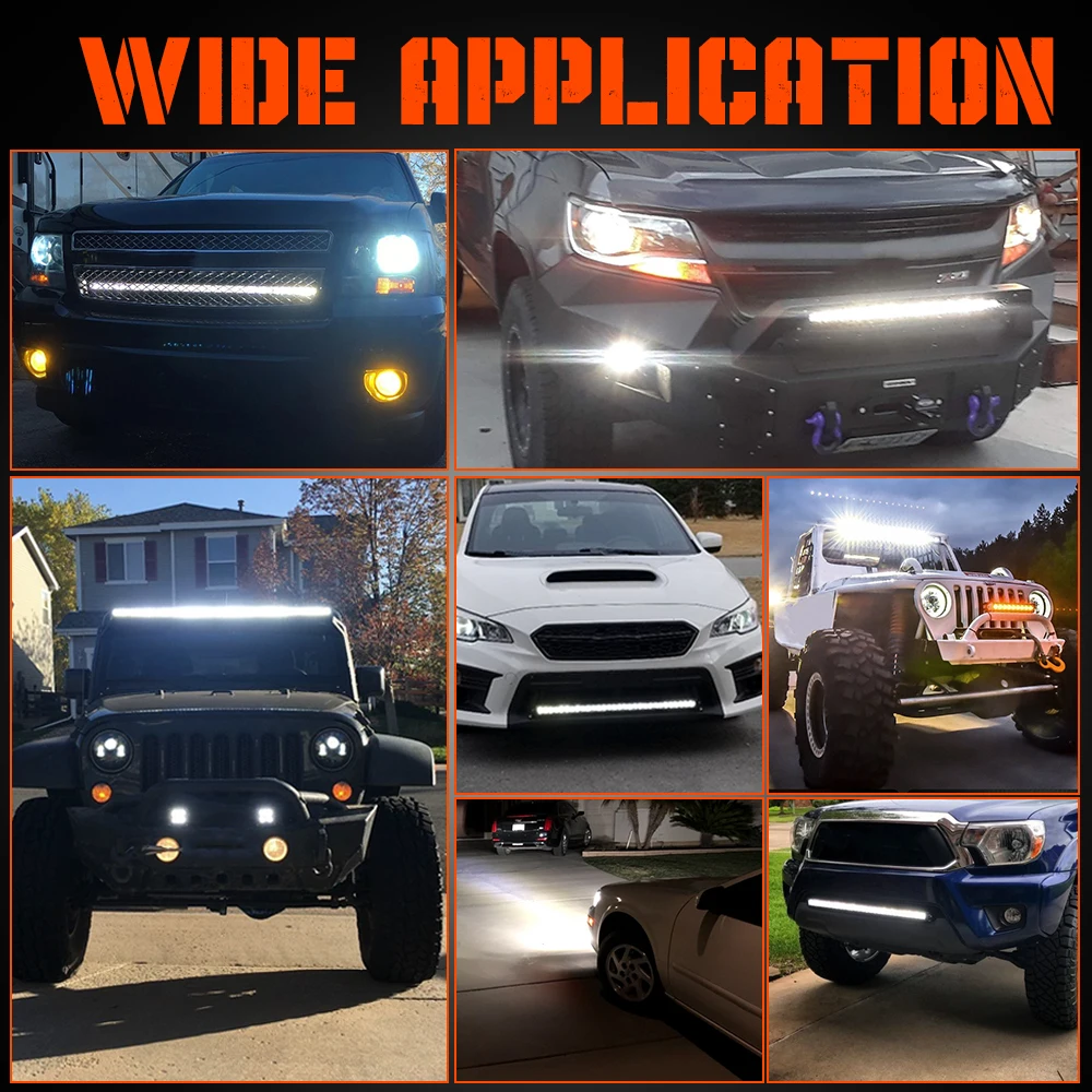 CO LIGHT New Cruved Slim LED Bar 20"26"32"38"44"50" LED Light Bar/Work Light for Driving Truck 4X4 UAZ 4WD ATV Car Barra 12V 24V — view 6