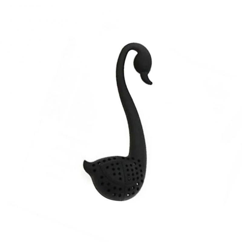 Creative Swan Spoon Tea Strainer infuser Environmentally Friendly Plastic Elegant Swan Tea Tools Kitchen Accessories images - 6