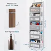 4-Shelf Hanging Storage Organizer - Behind Door, Anti-Tilt, 2/4 Large Capacity Pockets, Suitable for Bedroom, Bathroom, Kitchen 4