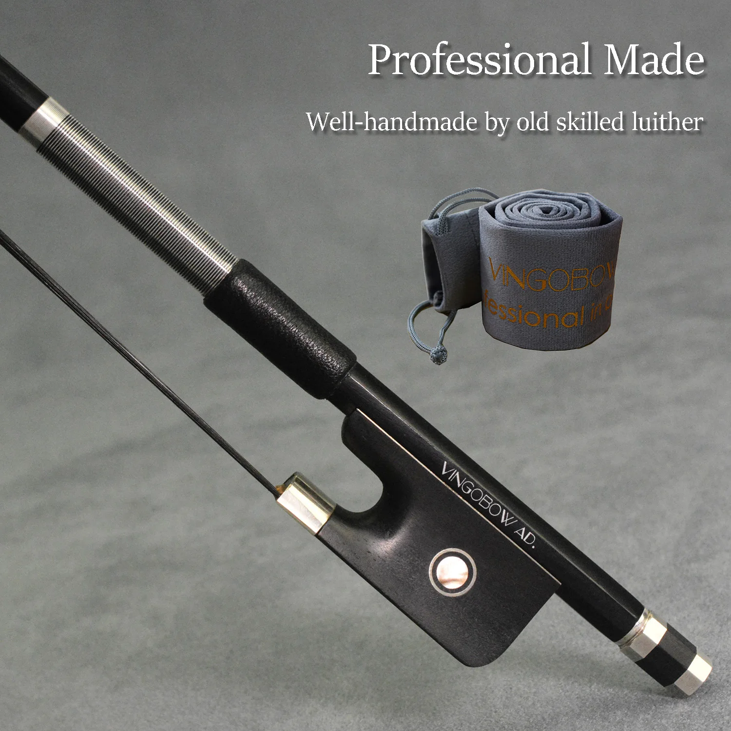 100cb 4 Sizes Carbon Fiber Cello Bow Ebony Frog Nickel Silver Mounted ...