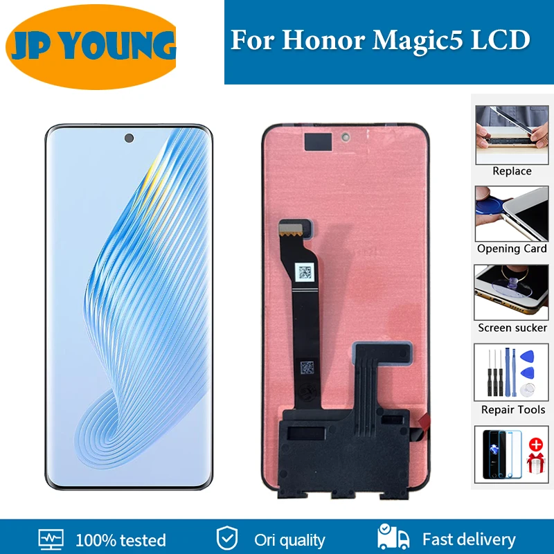 

Оригинальный OLED-дисплей для Huawei Honor Magic5, ЖК-дисплей, зеркальный сенсорный экран, дигитайзер в сборе для Honor Magic 5, замена