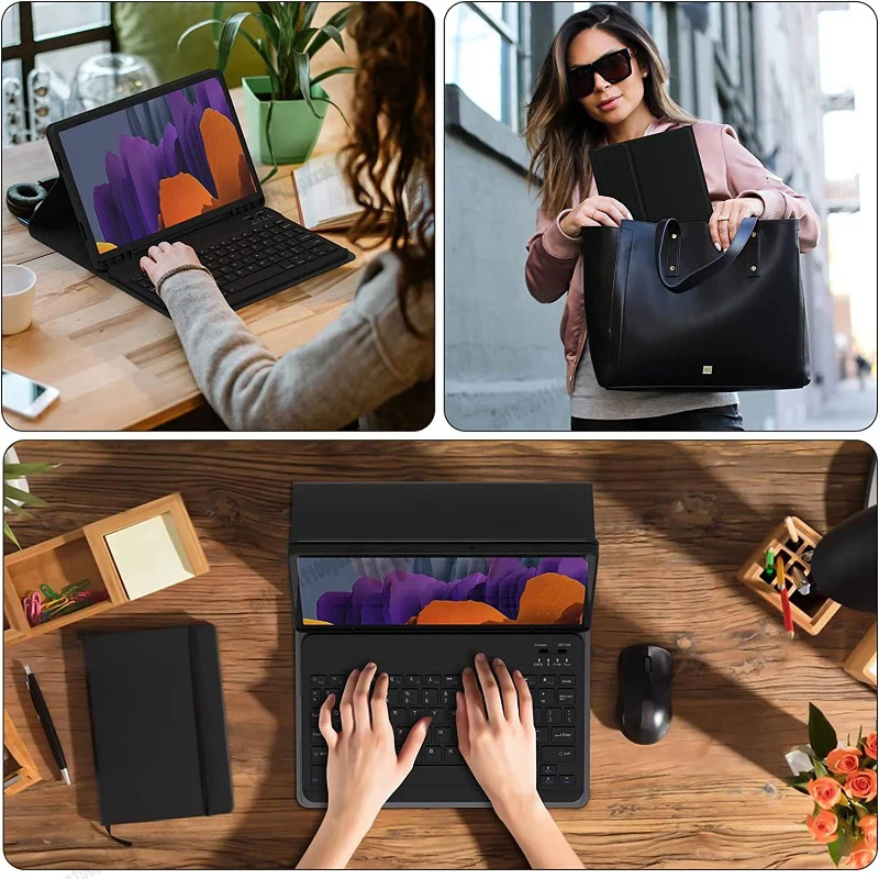 Premium Keyboard Case for 12.4-Inch Tablets - Magic Cover Edition