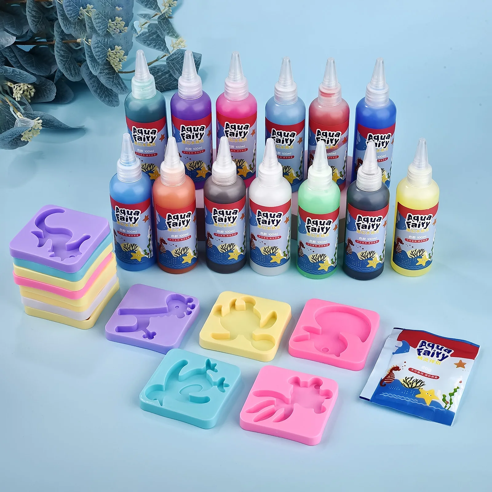 Kids craft toys Kids handmade DIY craft painting stickers Montessori education origami magic water elves kit set toys children gift