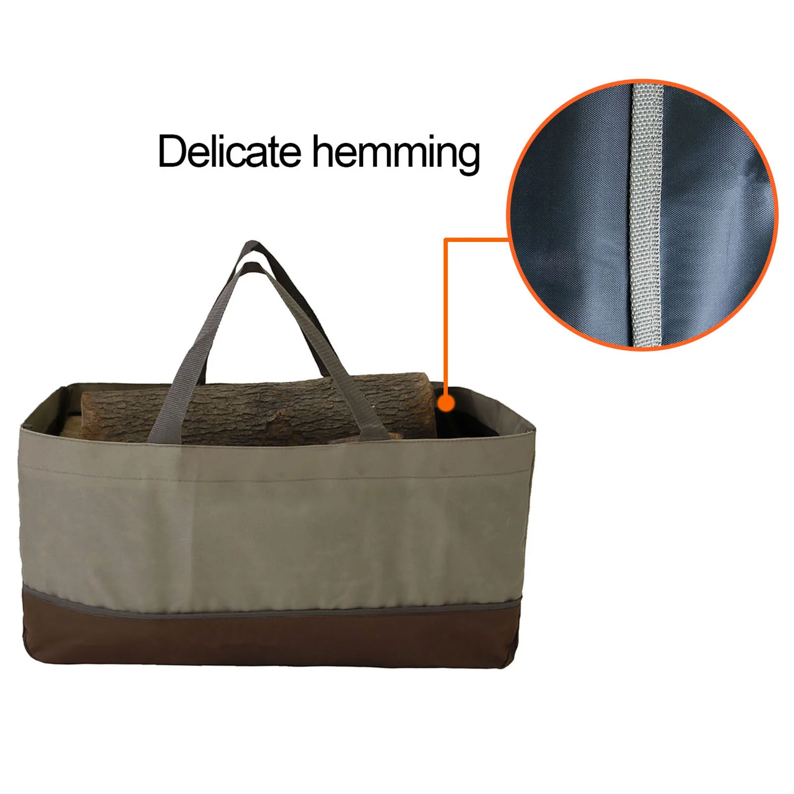Firewood Log Carrier Large Firewood Storage Bags Wax Carrier Tote Durable Fire Wood Holder Organizer Bag Fireplace Accessories 4