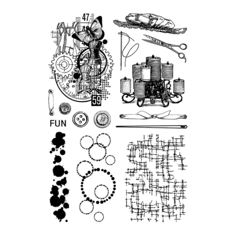 Background Theme Silicone Clear Stamps Watercolor Honeycomb Texture Transparent Rubber Seal Stamp for Decor Scrapbooking Journal