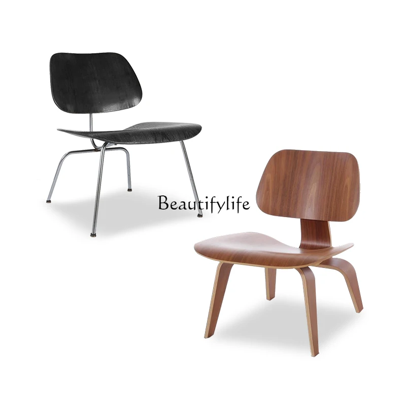 Mobili Di Design In Legno Massello Nordico Eames Sedia Singola Per Il Tempo Libero Sedia In Noce Per Soggiorno