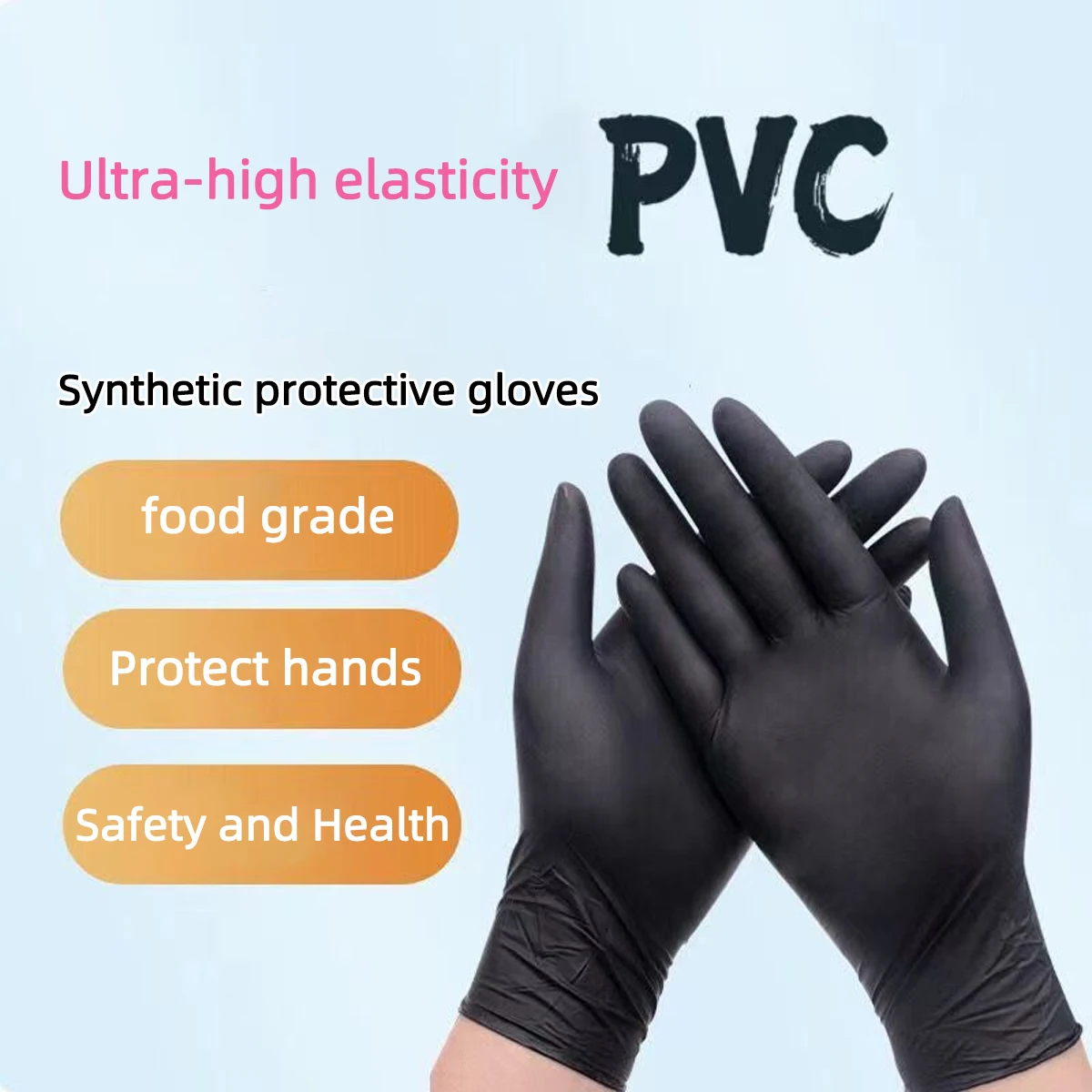 Disposable Nitrile Gloves for Car Maintenance Tattoo Work Oil-proof PVC Latex Free AntiStatic