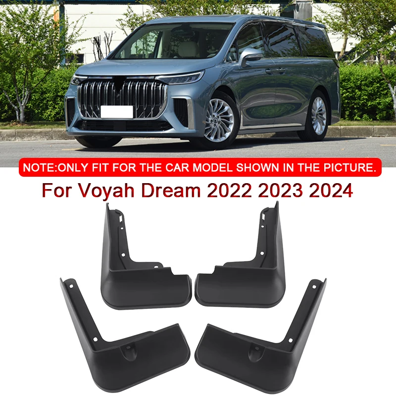 

4pcs For Voyah Dream 2022 2023 2024 Car Styling ABS Mud Flaps Splash Guard Mudguards MudFlaps Front Rear Fender Auto Accessories