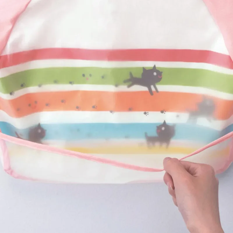 Baby Waterproof Bibs EVA Full Sleeve Children Apron Long Sleeve Feeding Smock Bibs Kids Eating Breastplate Kid Baby Cloth Stuff