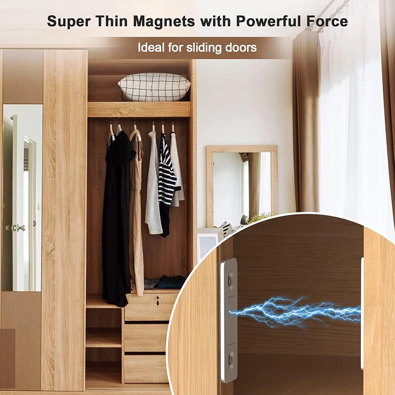 Cabinet Door Magnets Door Closer Magnetic Drawer Catch Heavy Duty Kitchen Magnets Closures Wardrobe Closet Closer