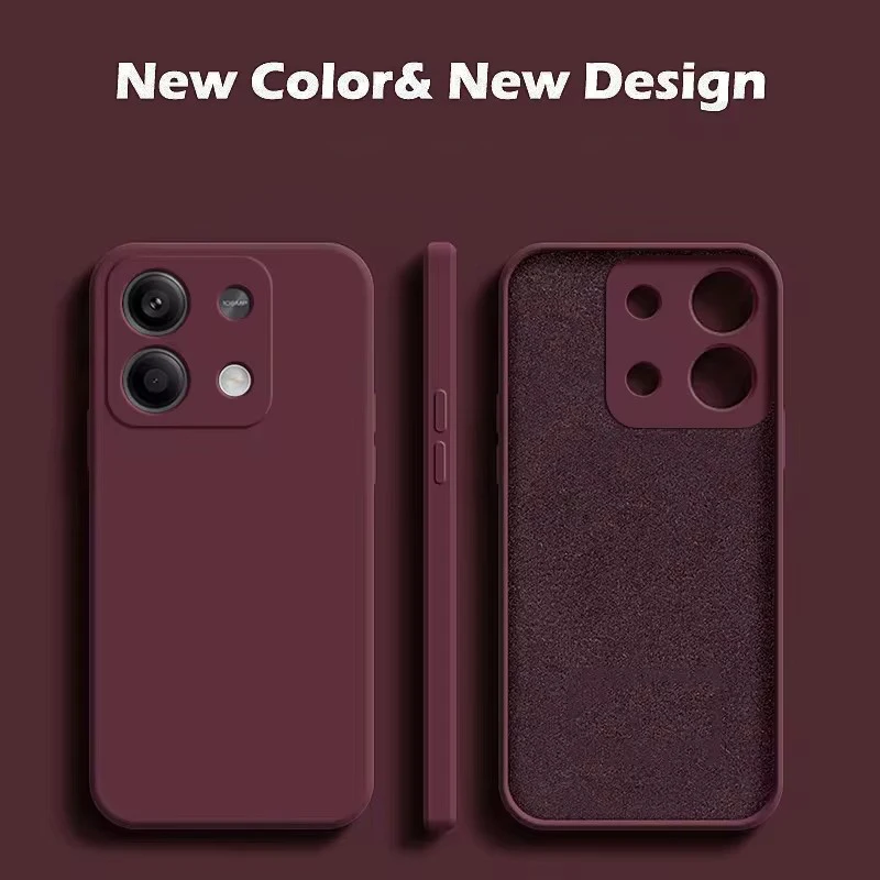 Elegant Liquid Silicone Full Cover Phone Case - Fashionable Protection