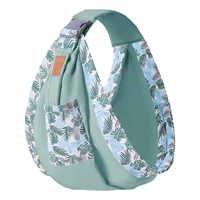 Écharpe pour nouveau-né, double usage, couverture d'allaitement pour bébé, tissu en maille, porte-bébé, sac à dos 0-36M 2