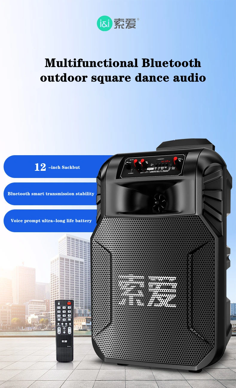 12-inch outdoor high-power mobile lever portable home wireless bluetooth  with microphone K song performance high volume subwoofe - AliExpress  Consumer Electronics