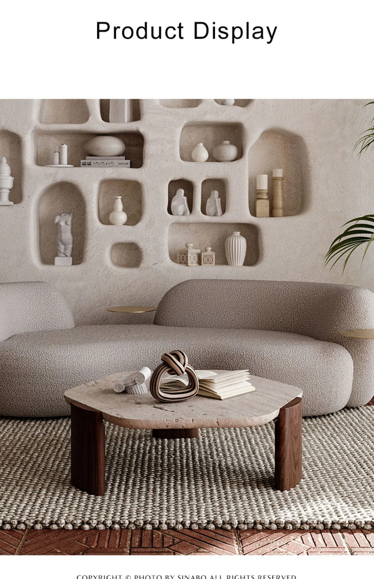 Description Picture 3 of itemCoffee Table Home Living Room Small Apartment Simple Modern Marble Tea Table Low Designer Sofa Side Coffee Furniture Accessories