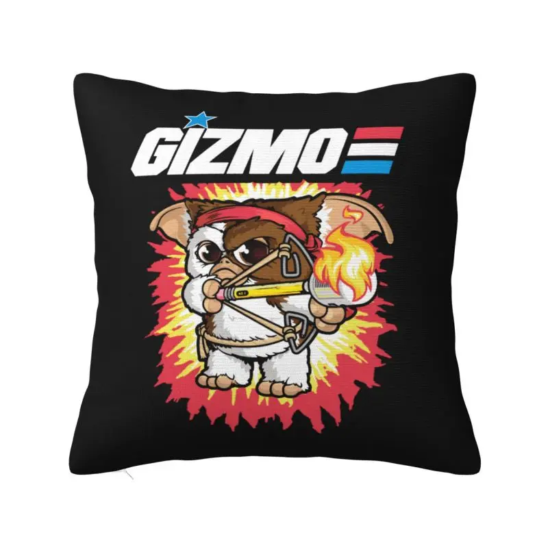 

Модная наволочка для подушки Gizmo Gremlins, 40x40 см, бархатная, в стиле 80-х фильмов ужасов, подушка Mogwai для автомобиля, квадратная наволочка, домашний декор