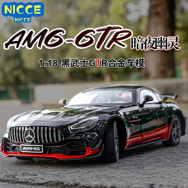 

Nicce 1:18 Mercedes-Benz AMG GTR High Simulation Diecast Metal Alloy Model Car Sound Light Pull Back Collection Kids Toy Gifts