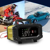 FOXSUR 20A/10A Car Motorcycle Battery Charger 12V/24V Smart Charger Lithium AGM GEL Lead-Acid LiFePO4 Battery Chargers - Image 2