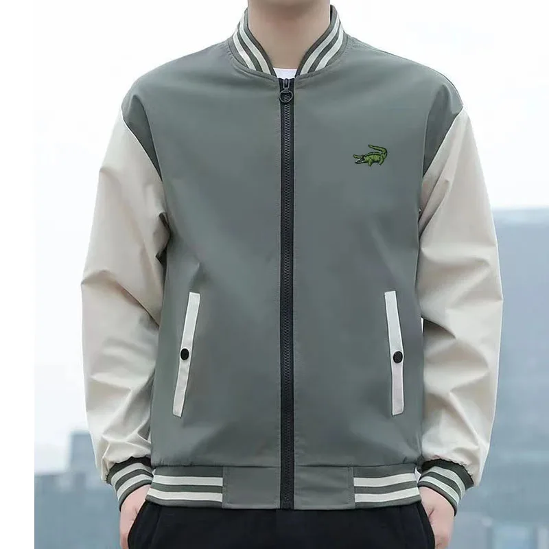 Spring and autumn new CARTELO embroidery men’s zipper light jacket pilot jacket fashion casual trench coat baseball uniform