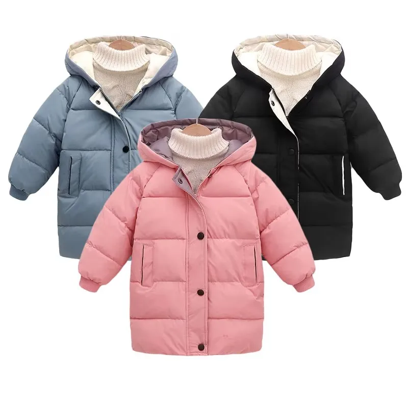 Children's Wear Boys Down Jacket Mid-length Medium-Large Children's Korean Winter Thicken Jacket main image 0