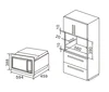 24 Inch 60cm Built-in Microwave with 1.2 cu.ft. 34L Capacity, Button control, S/S Microwave Oven 2