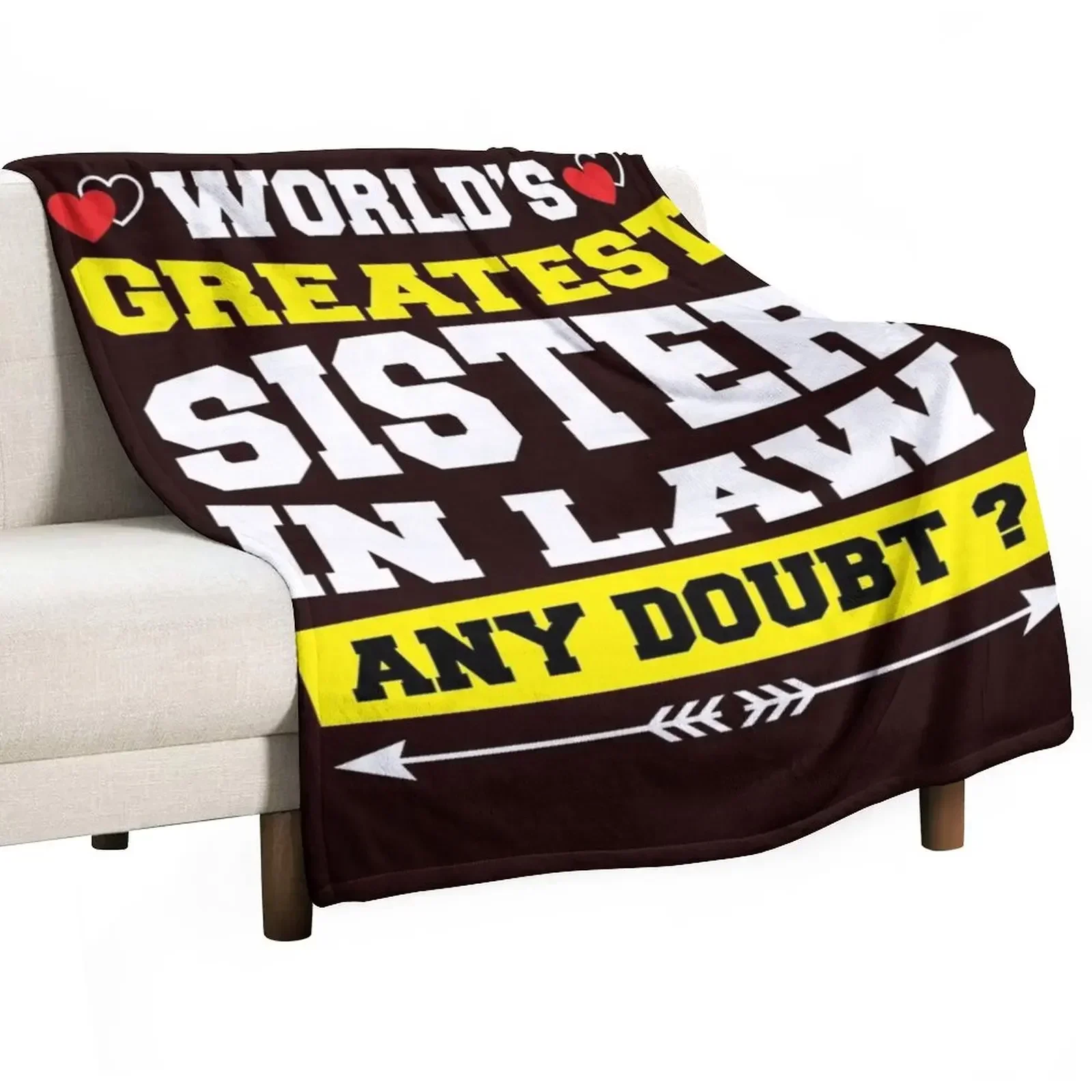 

World's Greatest Sister In Law Essential T-Shirt Throw Blanket Decorative Beds Designers valentine gift ideas Blankets