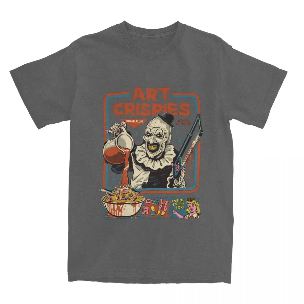 Art Crispies Terrifier Clown Shirt Apparel Men Women's Pure Cotton Fashion Retro Horror Tee Shirt Clothes Graphic Printing 71724 t shirts