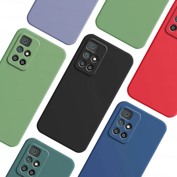 For Xiaomi Redmi 10 Case Redmi Note 10 10s Note 11 Pro Plus Cover Shockproof TPU Liquid Silicon Protetcive Phone Back Cover