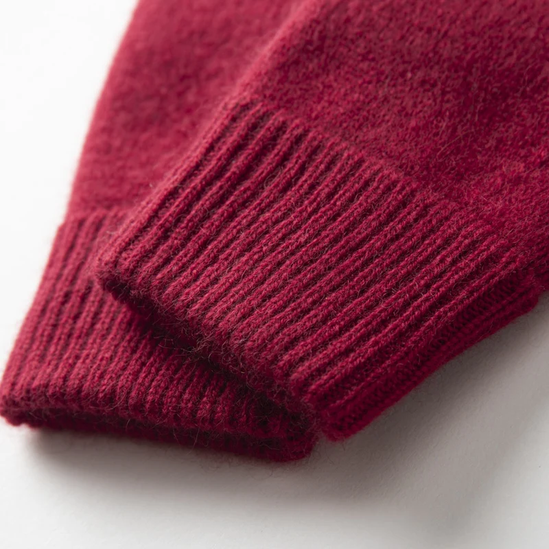 Winter High-Quality 100% Cashmere Gloves Women Soft Warm Stretch Knit Mittens Guantes Solid Color Casual Mittens Guantes