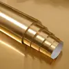 PVC Metal Brushed Gold Silver Removable Wallpaper Decor Film Vinyl Waterproof Oil-proof House Appliance Kitchen Elevator Sticker 3