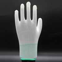 5pair Antistatic Gloves Anti Static ESD Electronic Working Gloves pu coated palm coated finger PC Antiskid for Finger Protection 2