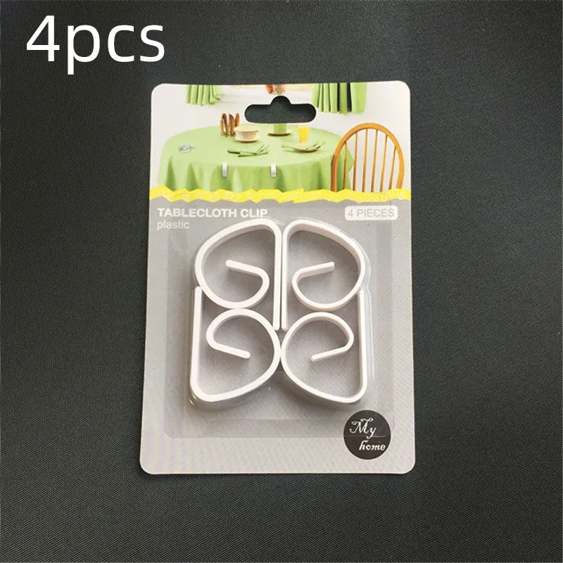 4Pcs Plastic Tablecloth Clips Multi-function Non-slip Securing Holder Party Picnic Wedding Prom Table Cover Clamps