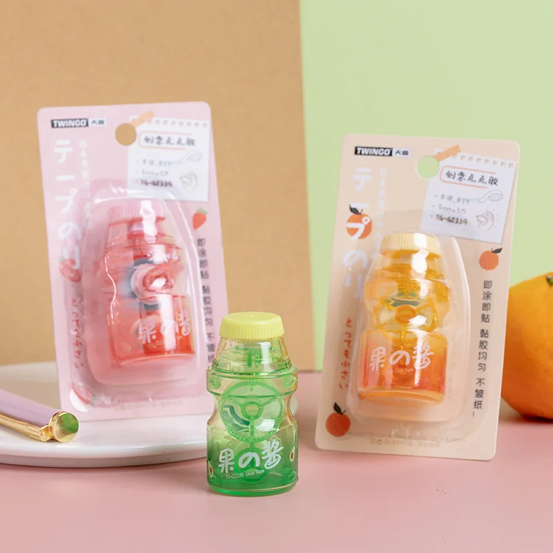 

Корректирующая лента в форме бутылки с молоком и фруктами, 5 мм * 5