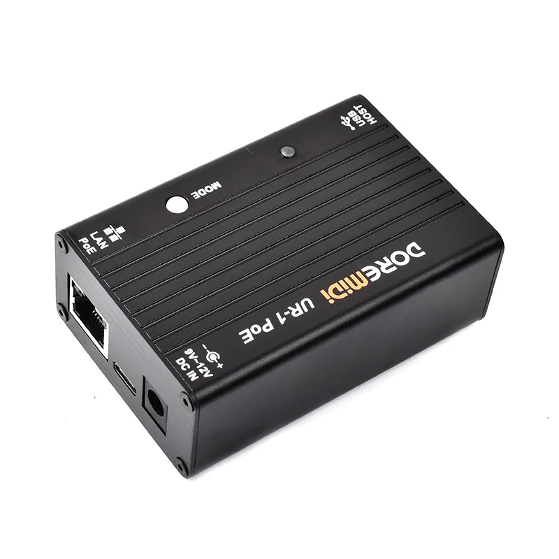 DOREMiDi 고속 USB MIDI 네트워크(UR-1 PoE) - RTP MIDI 네트워크 MIDI 박스 인터페이스
