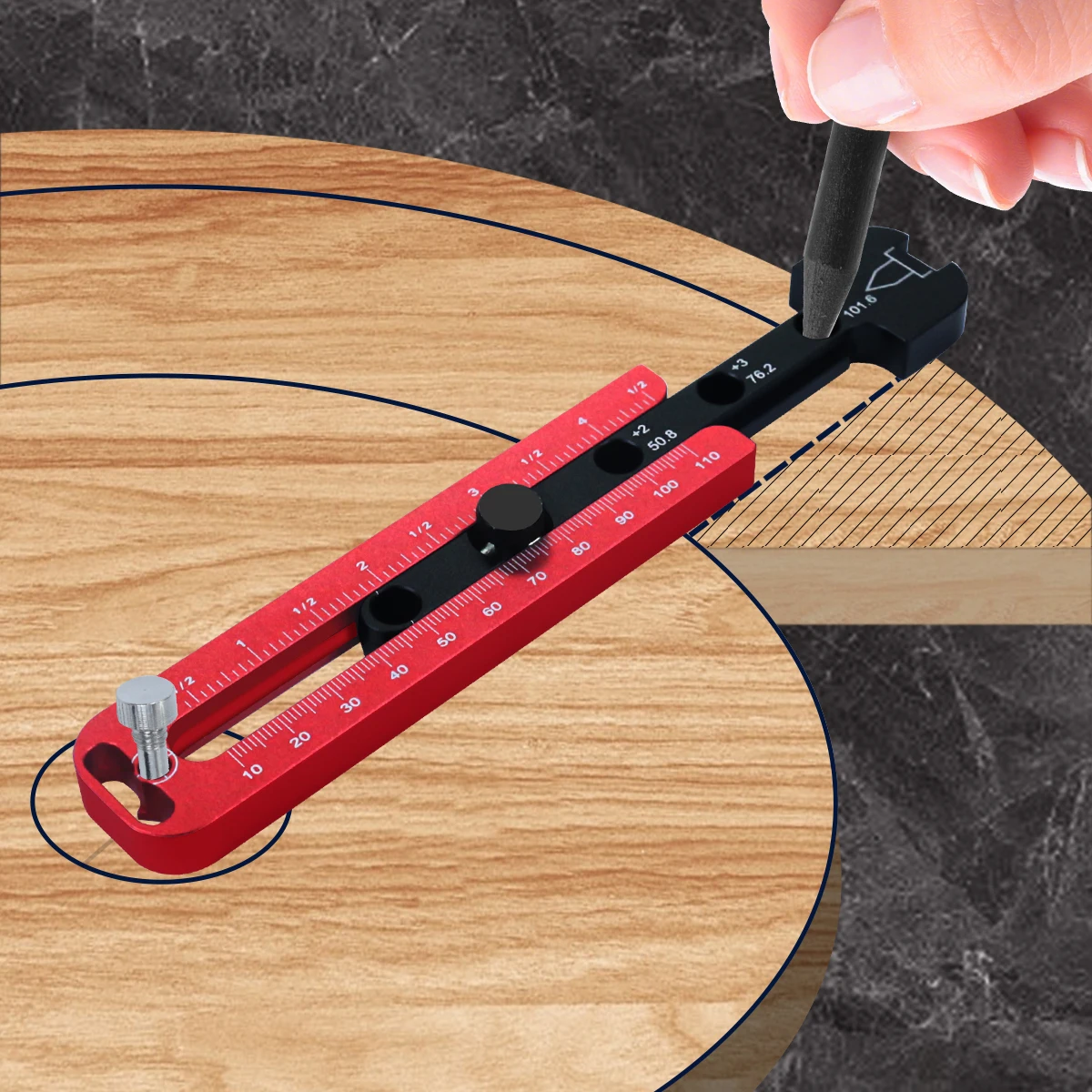 Woodworking Scribe Gauges Drawing Compass Circular Drawing Tool Metric ...