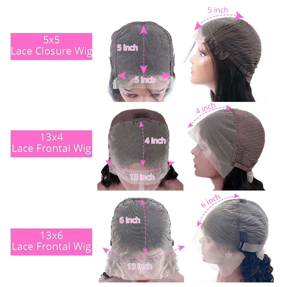 Brazilian Deep Wave Bob Wig 13x4 Lace Frontal Wig Human Hair Natural Hairline Remy Short Curly Closure Wig Preplucked Baby Hair