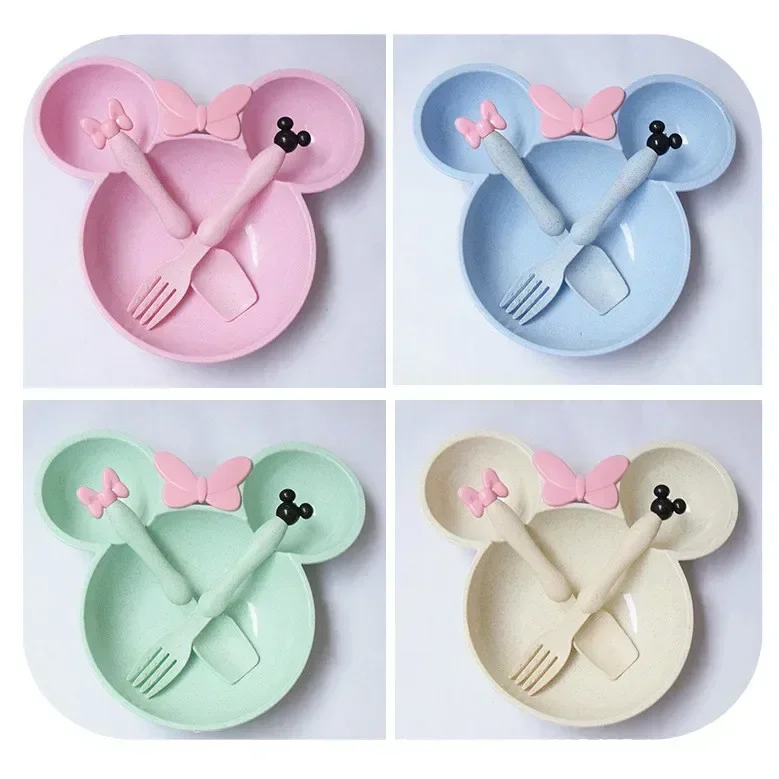 3-Piece Cartoon Baby Tableware Set 2