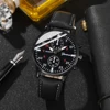 3pcs Men's New Fashion Versatile Watch - Quartz Movement, Handsome Sunglasses, Casual Wallet Perfect Business Party Gift 5