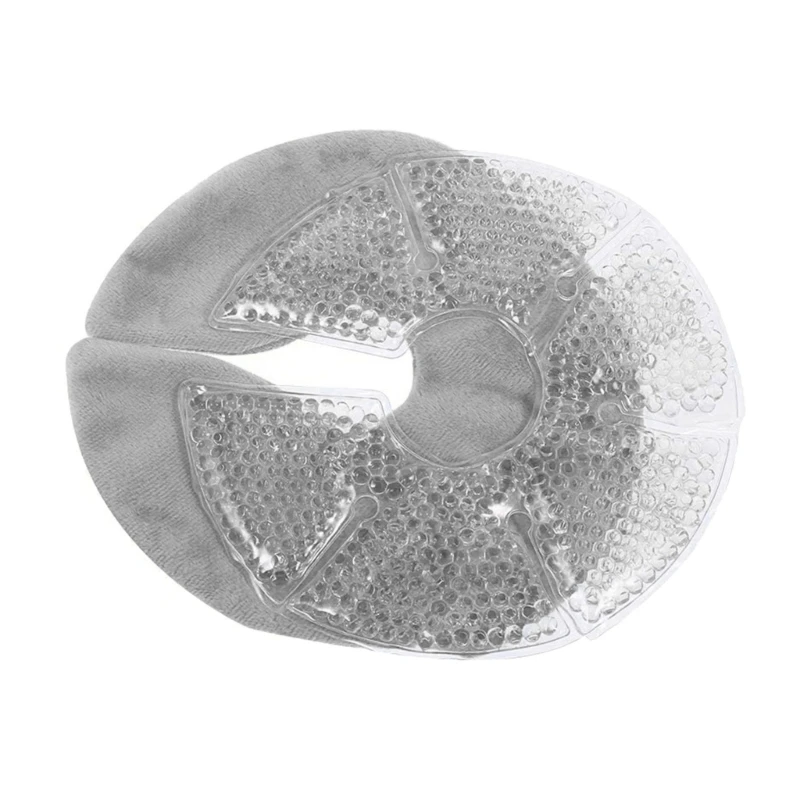 1pc/2pcs Breast Therapy Pads Breast Ice Pack Hot Cold Breastfeeding Gel Pads Breast Milk Let-Down with Gel Bead Pads