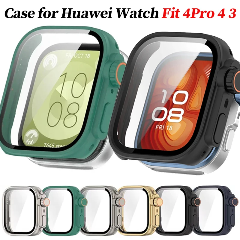 Ultra Case for Huawei Watch Fit - Enhanced Tempered Glass Screen Protector