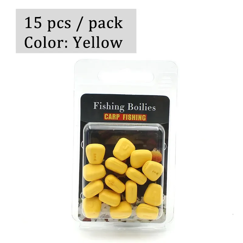15PCS Carp Fishing Bait Pop Up Boilies Floating Corn Pellet Colored Fishing  Beads for Hair Rig Method Feeder Fishing Tackle
