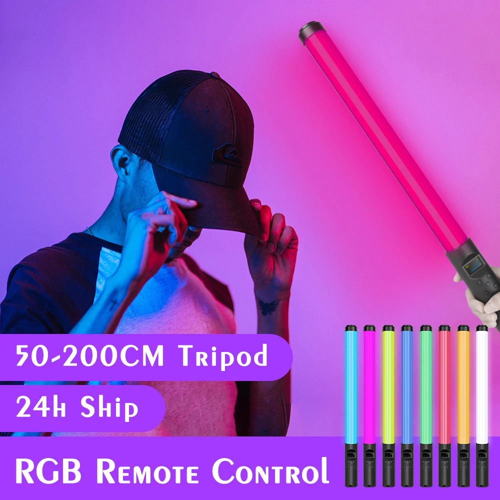 Vara de Luz Varinha com Tripé Suporte Festa Colorida Lâmpada Led Luz Preenchimento Handheld Flash Velocidadelight Fotografia Iluminação Vídeo Rgb - Image 3