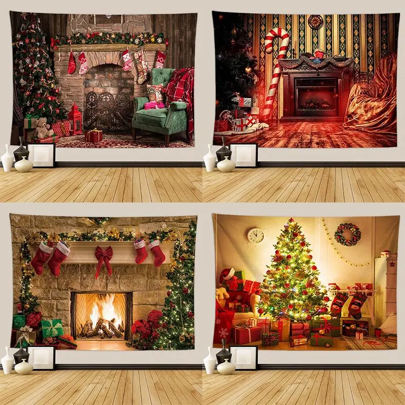 

2023 гобелен на рождественскую елку, рождественский подарок, украшение для камина, рождественского фермерского дома, Кухонное одеяло, гобелен