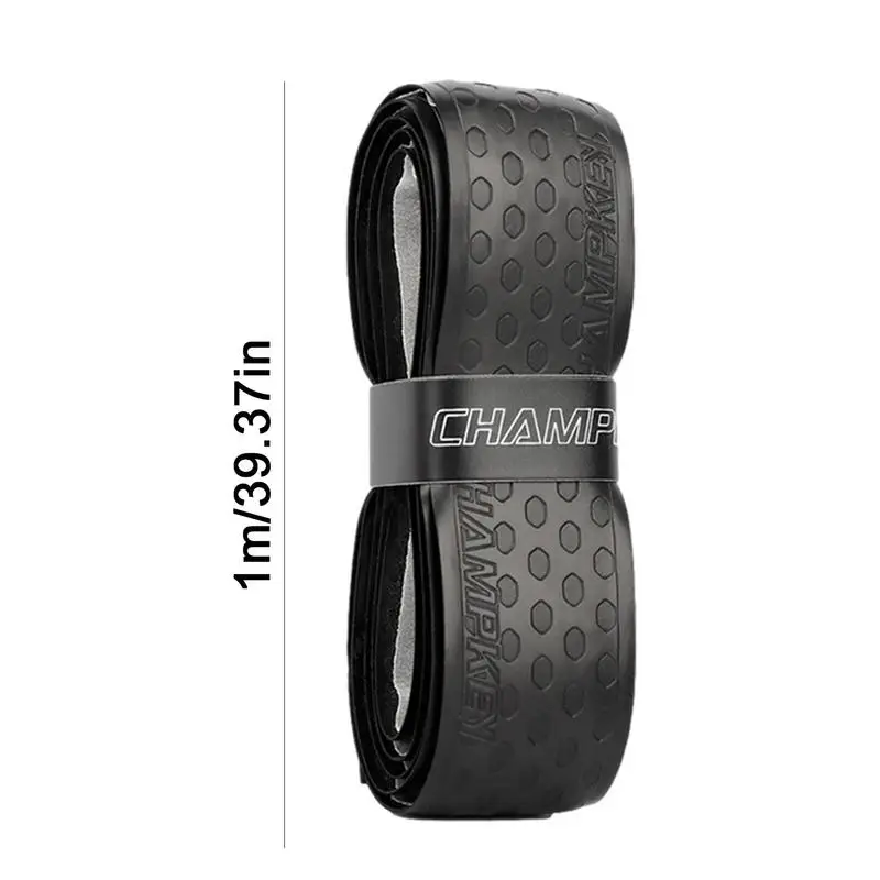 Racket Grip Tape 1M Bat Grip Tape For Baseball Absorbs Sweat Tennis Grip Racket Handle PU Anti-Skid Overgrip Sweatband Tape For Pickleball Anti Slip Grip Strap
