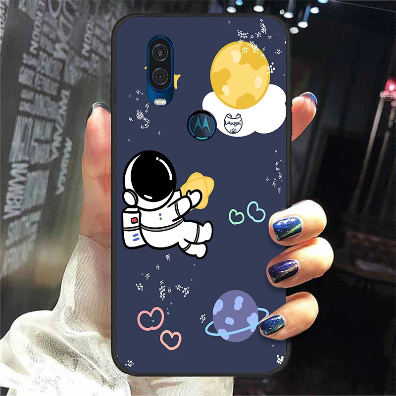 mobile flip cover For Moto One Action Case Silicone Soft TPU Astronaut Cartoon Phone Cases For Motorola One Vision Cover For Moto One Macro ZoomFor Moto One Action Case Silicone Soft TPU Astronaut Cartoon Phone Cases For Motorola One Vision Cover For Moto One Macro Zoom designer phone pouch Cases & Covers