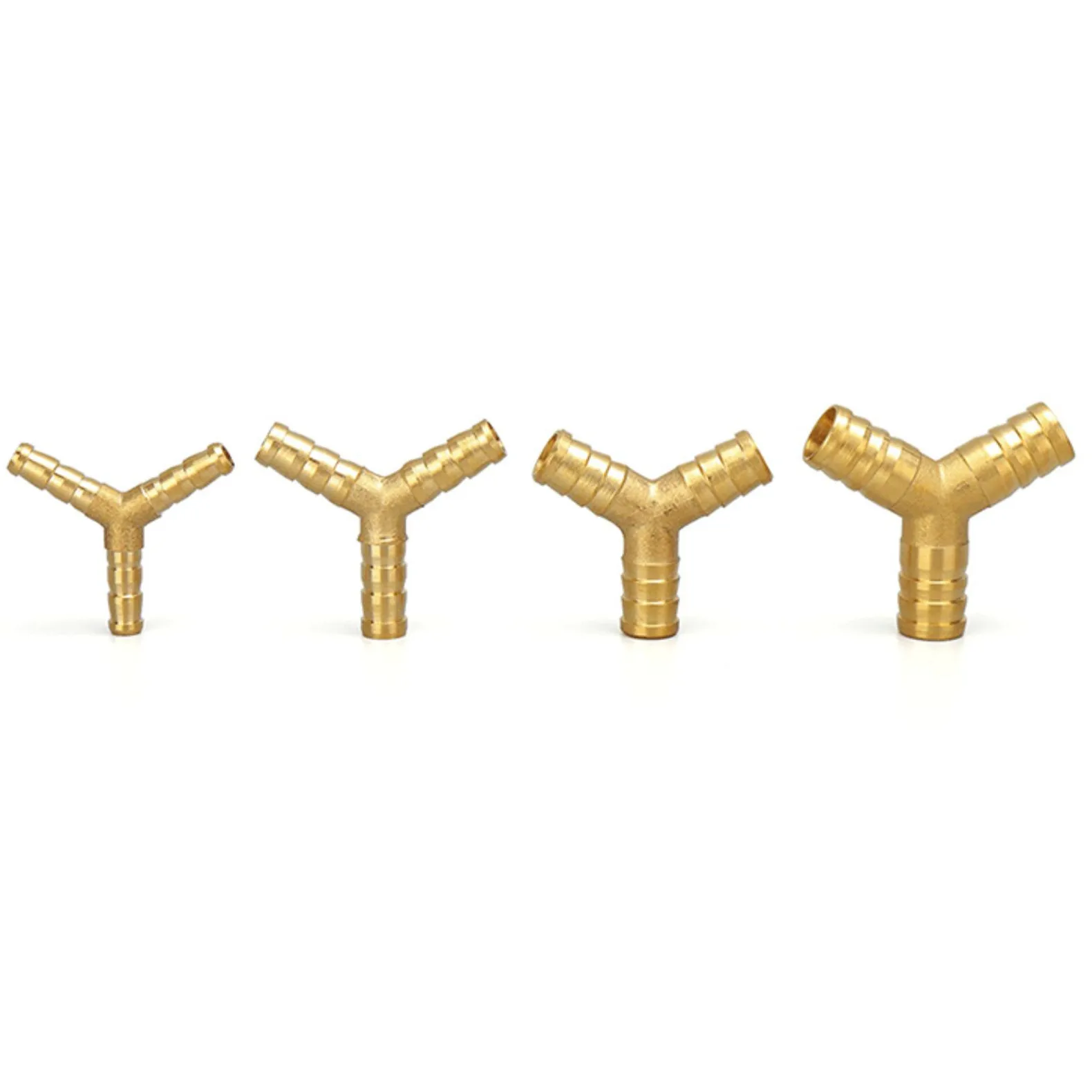 Brass Barb Pipe Fitting Straight Elbow T Y X Shape 2 3 4 Way Connector hose pipe fitting pipe fitting tee adapter water pipe fitting for 6mm to 19mm 8mm 10mm 14mm 16mm 4mm Copper Water Tube