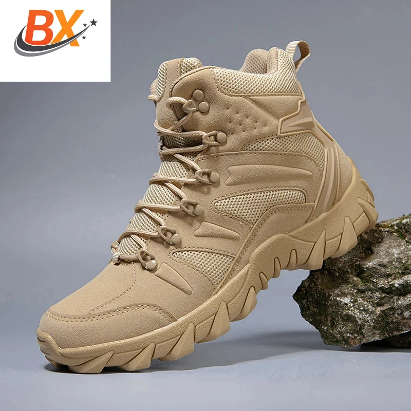 

2024 тактические ботинки, армейские ботинки, мужские военные пустынные водонепроницаемые рабочие защитные ботинки, обувь для скалолазания, пешего туризма, мужские уличные ботинки до щиколотки
