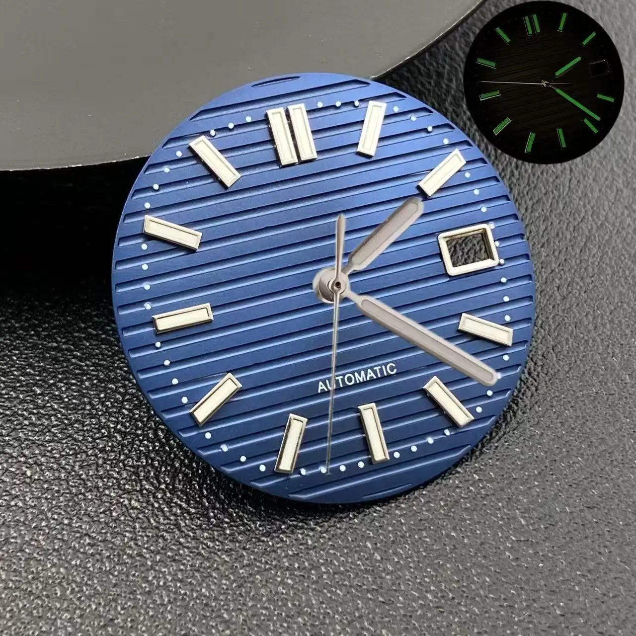 High-Quality 30.2mm Green Luminous Watch Dial with Nautilus Design